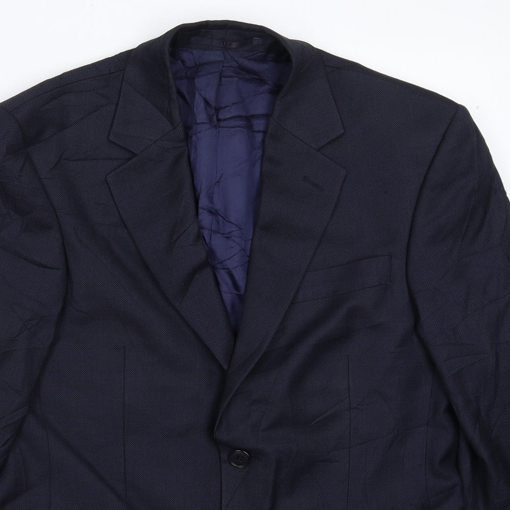 John Lewis Mens Blue   Jacket Suit Jacket Size 36