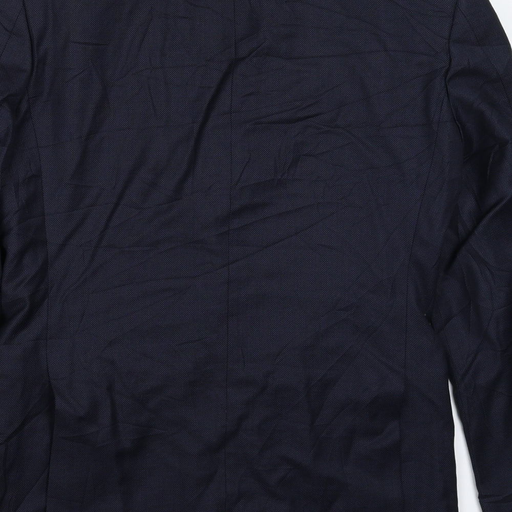 John Lewis Mens Blue   Jacket Suit Jacket Size 36