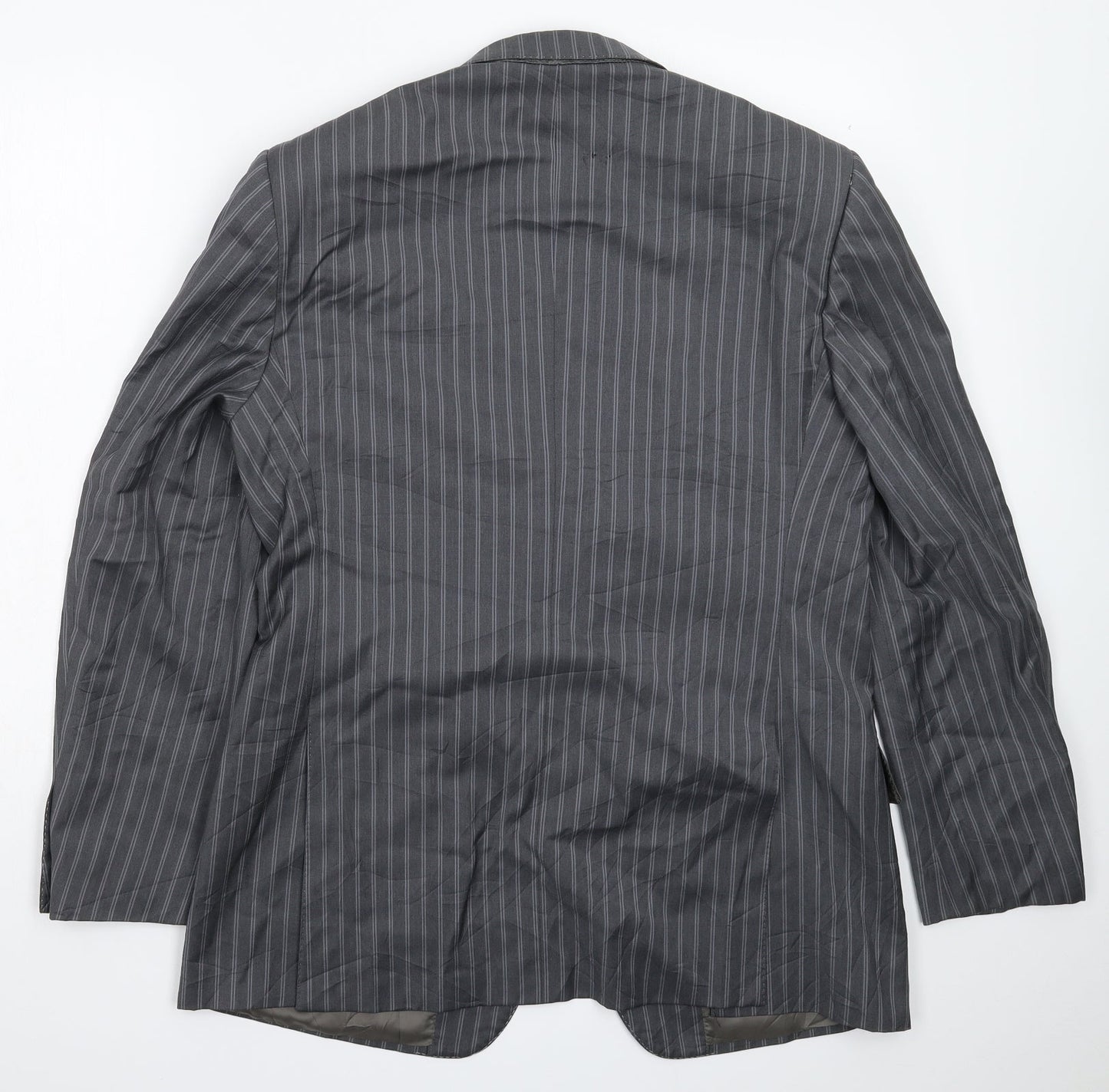 Cerruti Mens Grey Striped  Jacket Suit Jacket Size 40