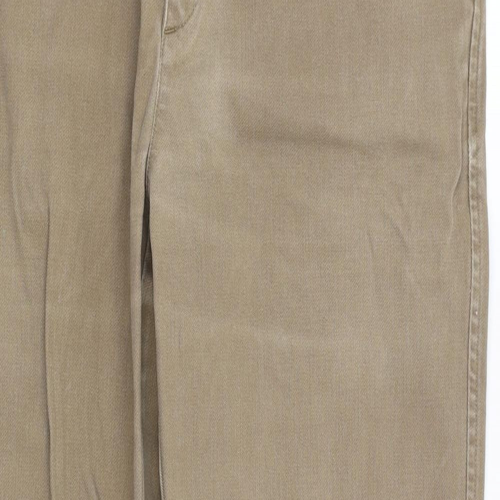 Wolsey Mens Beige   Straight Jeans Size 34 in L30 in