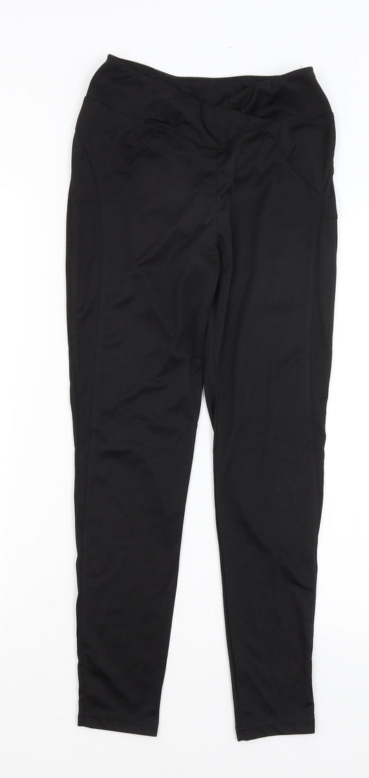 Preworn Womens Black   Compression Leggings Size S L25 in