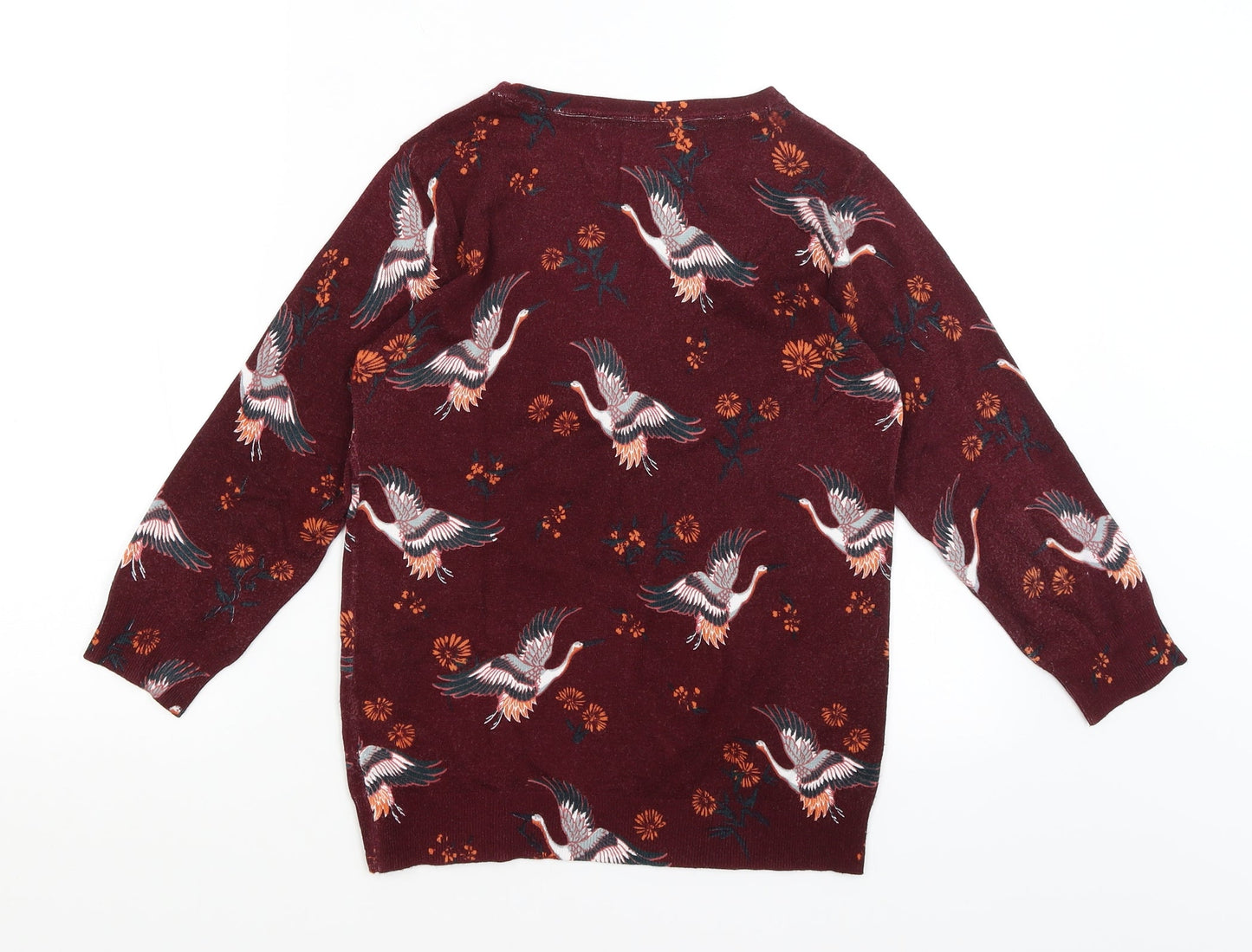 Collection Womens Red   Pullover Jumper Size 10  - Cranes