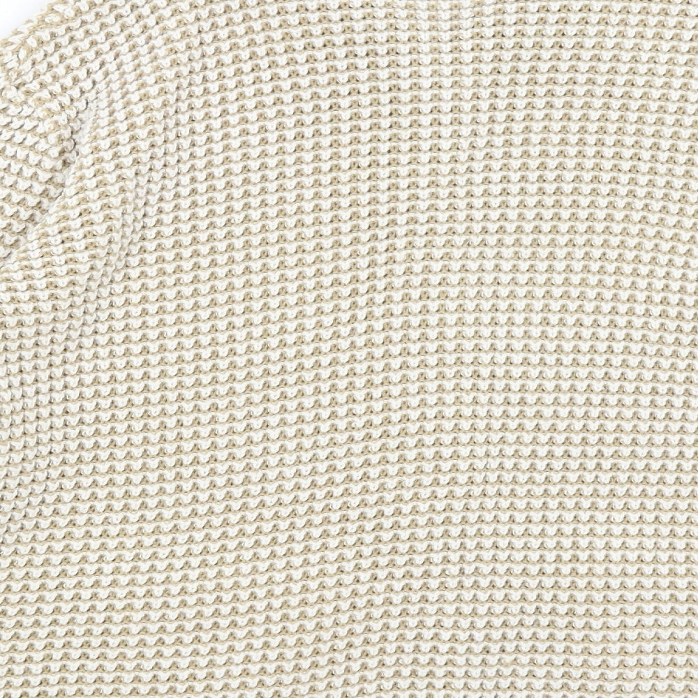 Envy Womens Beige   Full Zip Jumper Size M