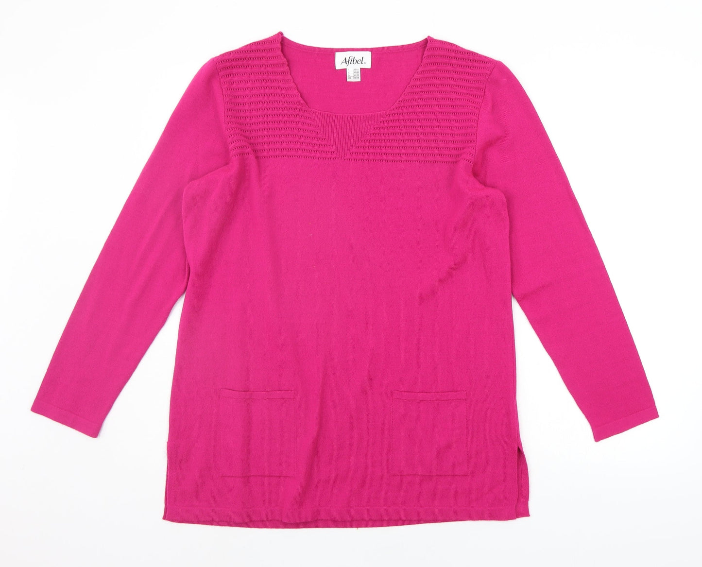 AFIBEL Womens Pink   Shrug Jumper Size 16