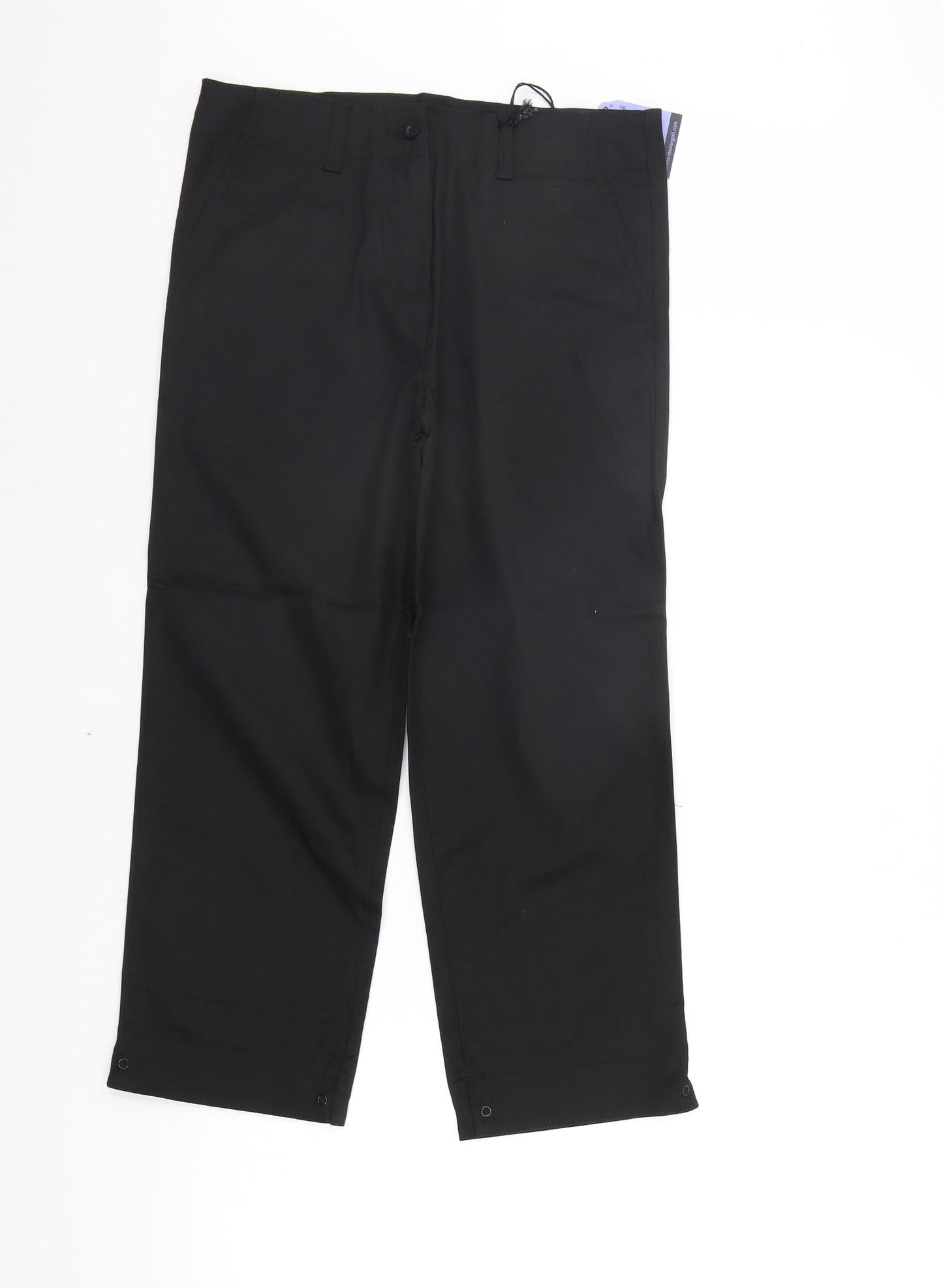 moose Womens Black   Trousers  Size 10 L23 in