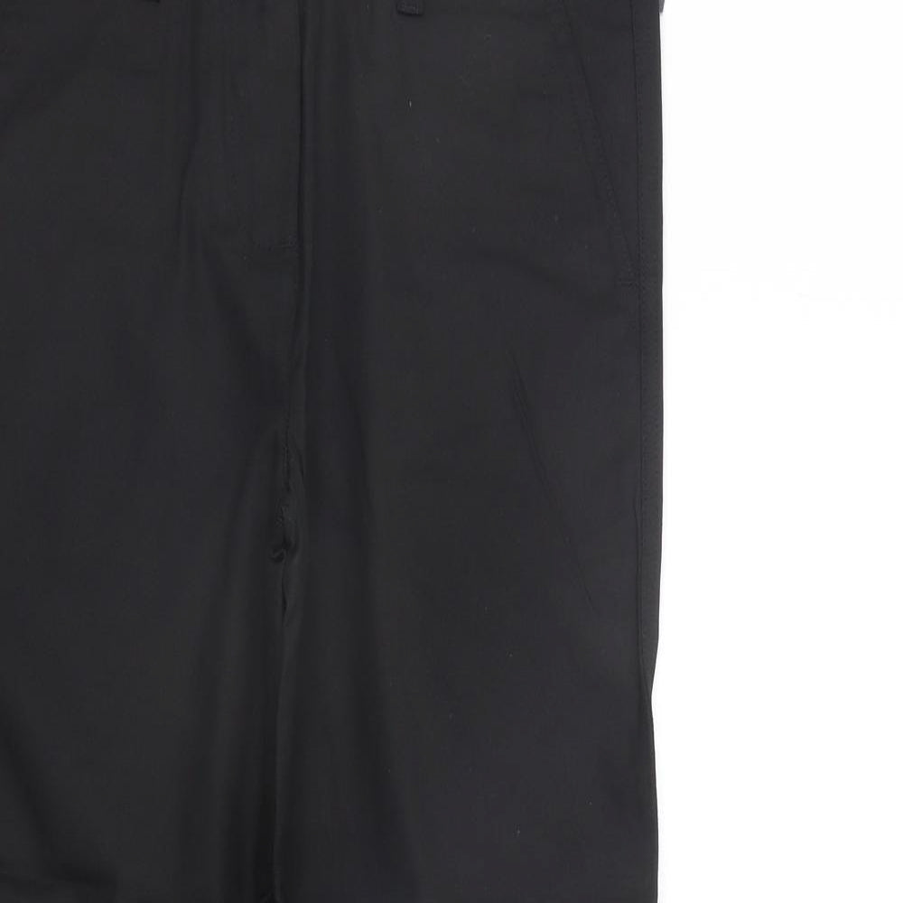 moose Womens Black   Trousers  Size 10 L23 in