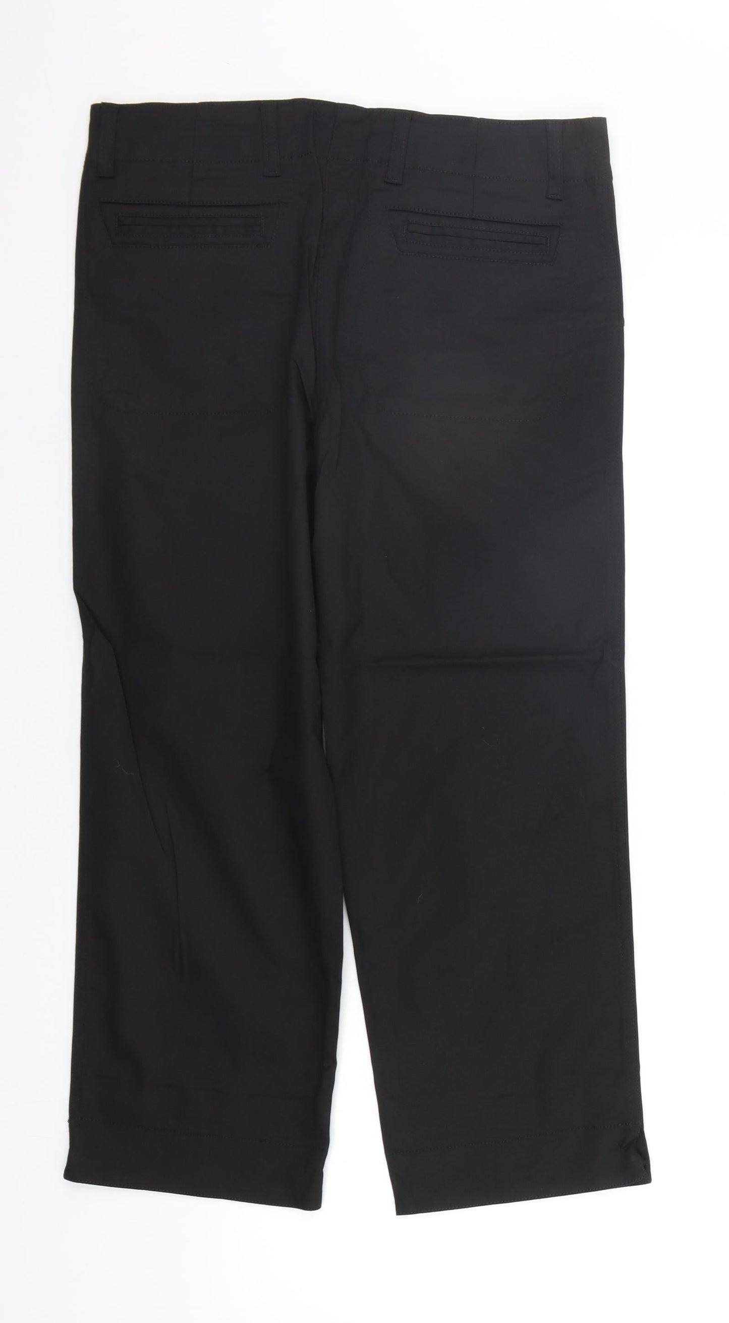 moose Womens Black   Trousers  Size 12 L23 in