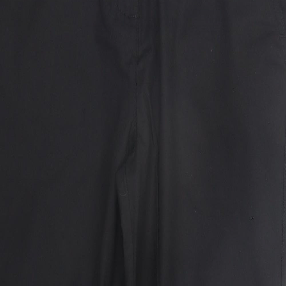 moose Womens Black   Trousers  Size 12 L23 in