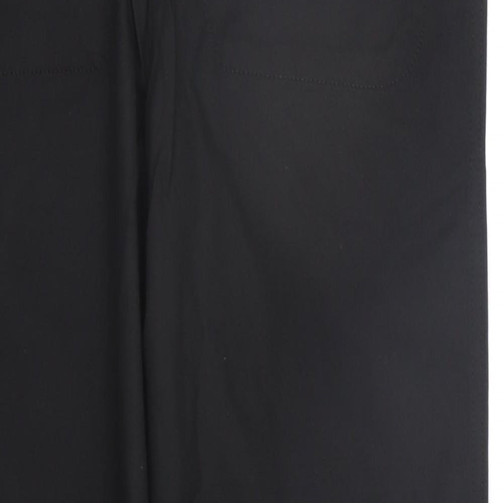 moose Womens Black   Trousers  Size 12 L23 in