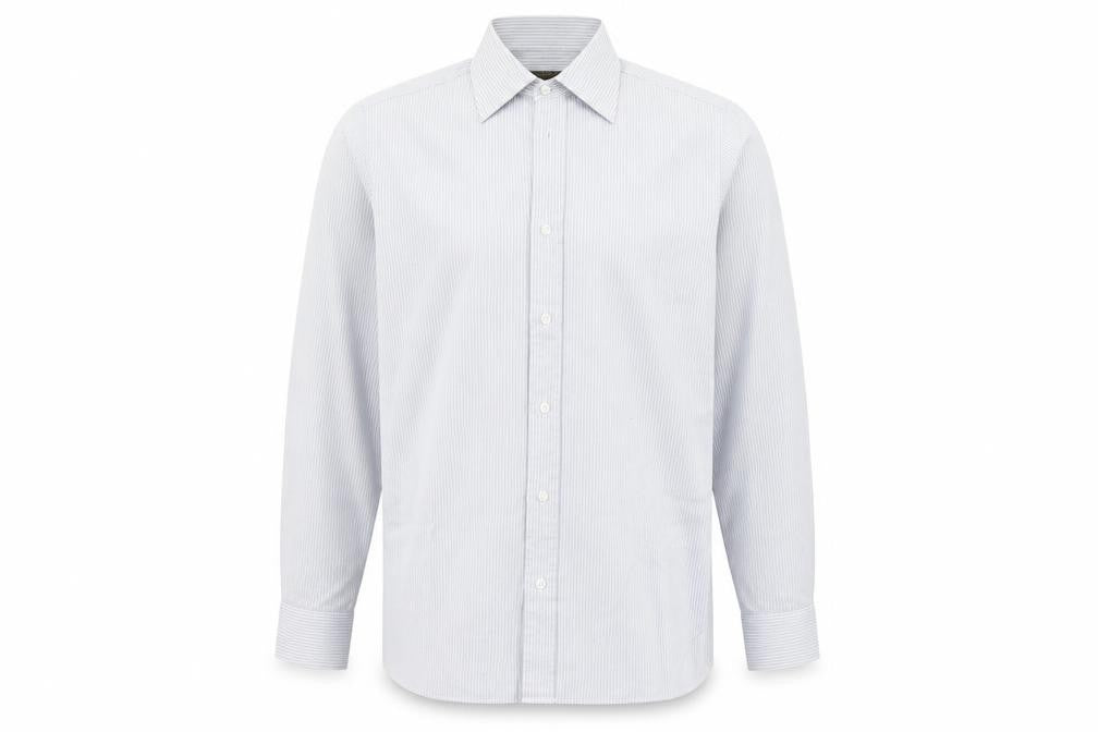 Debenhams Mens Grey Striped   Button-Up Size 16