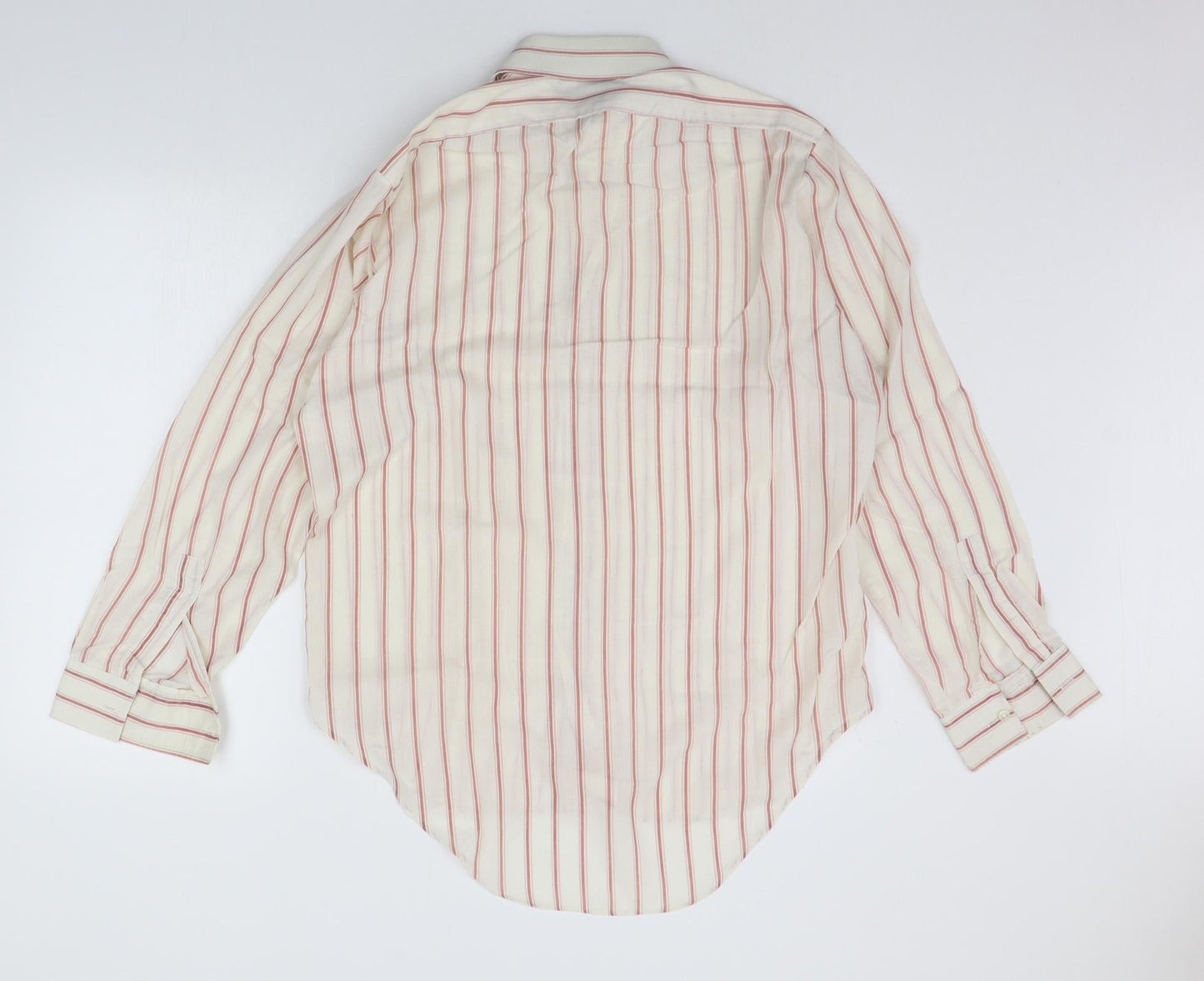 Paladine Mens Beige Polka Dot   Button-Up Size 16