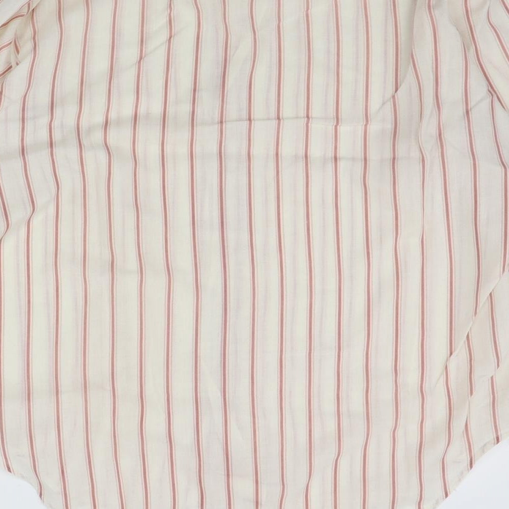 Paladine Mens Beige Polka Dot   Button-Up Size 16
