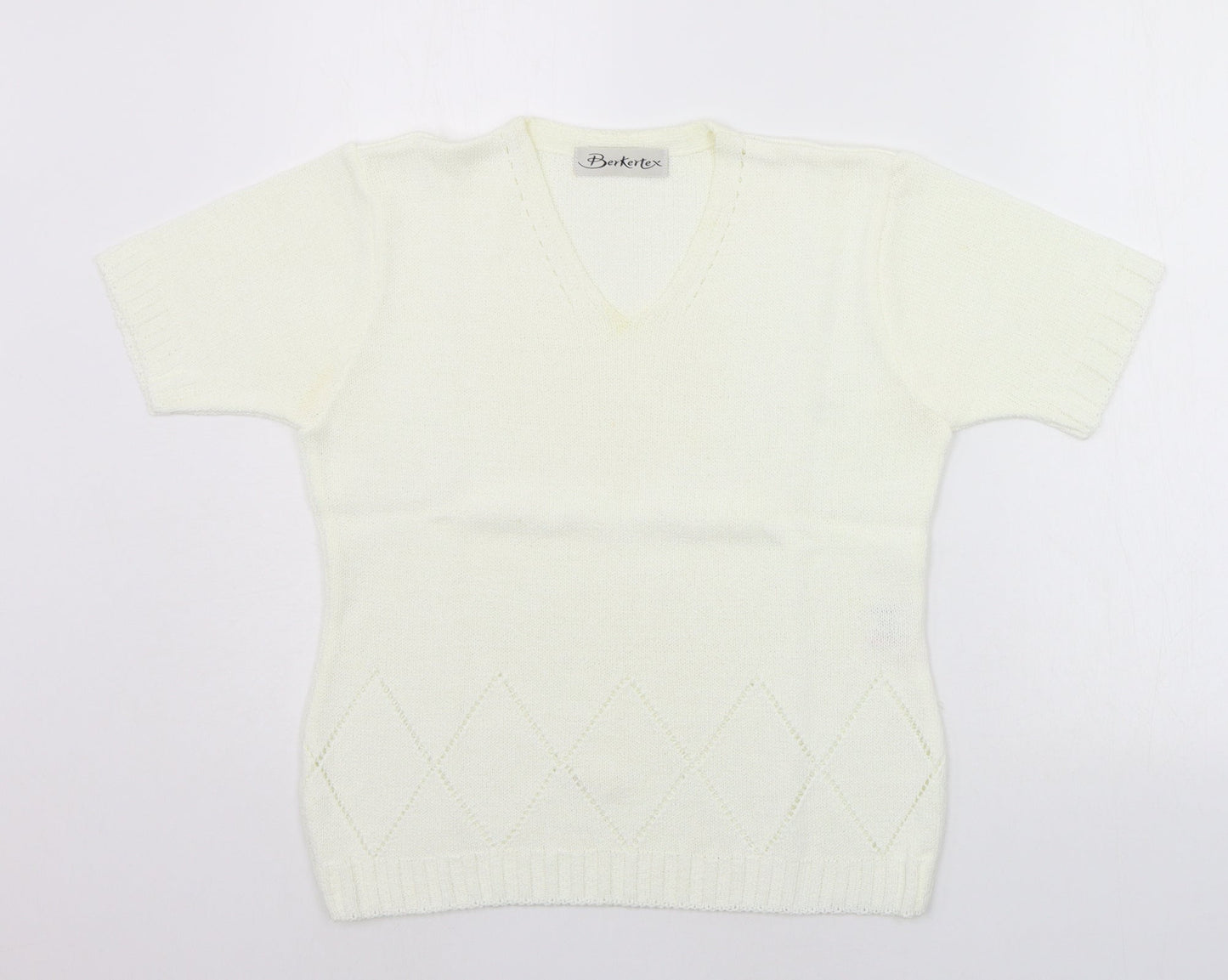Berkertex Womens White   Pullover Jumper Size 12