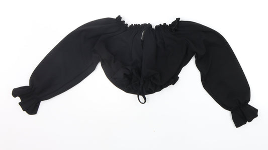 STYLELEISE Womens Black   Basic Blouse Size 10