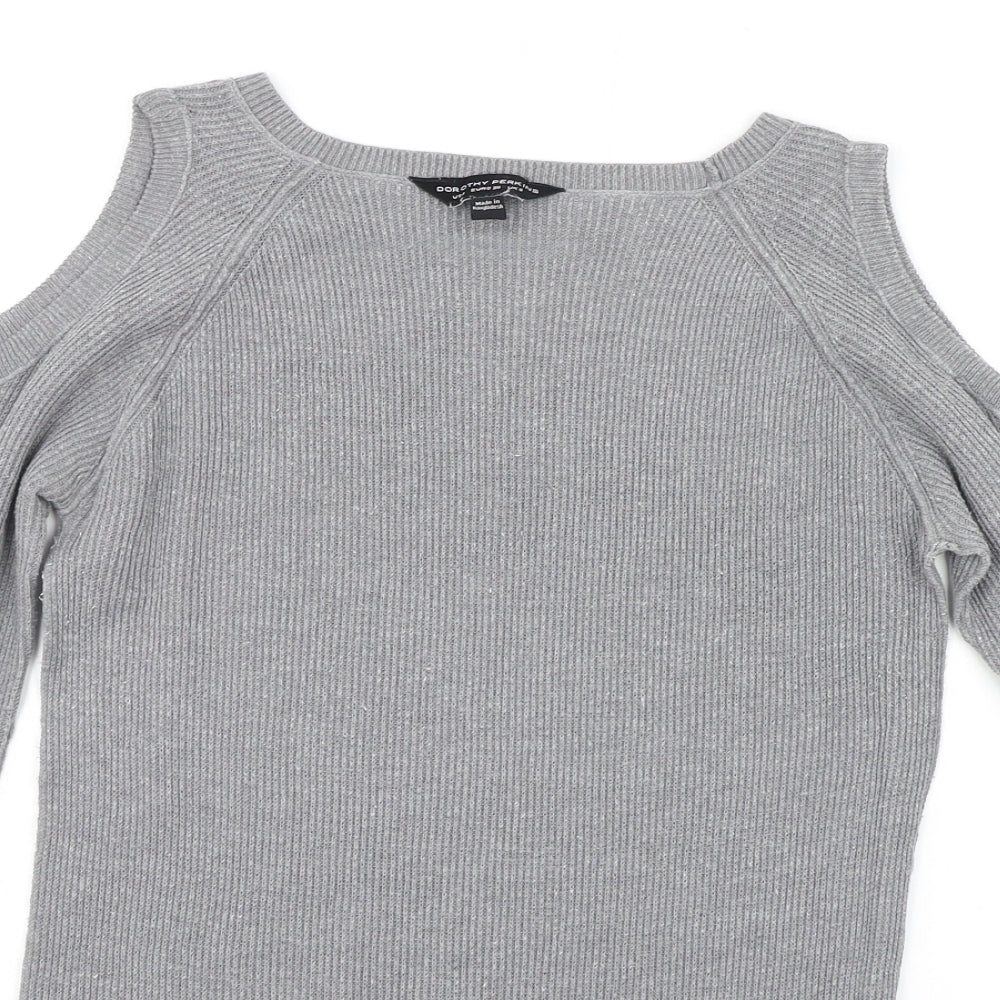 Dorothy Perkins Womens Grey   Pullover Jumper Size 8