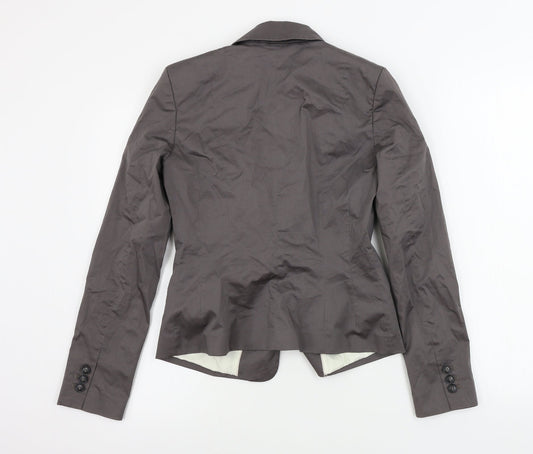 H&M  Womens Grey   Jacket Blazer Size 6