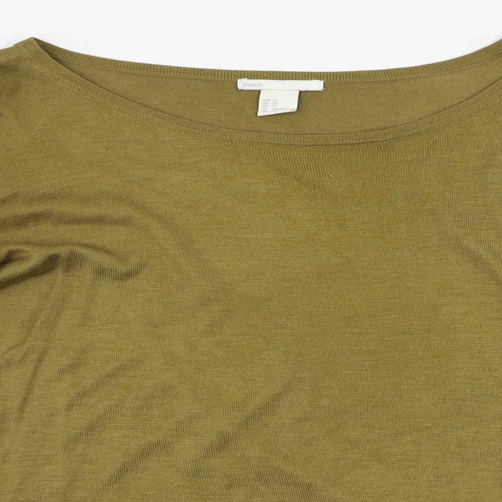 H&M  Womens Green   Pullover Jumper Size XS