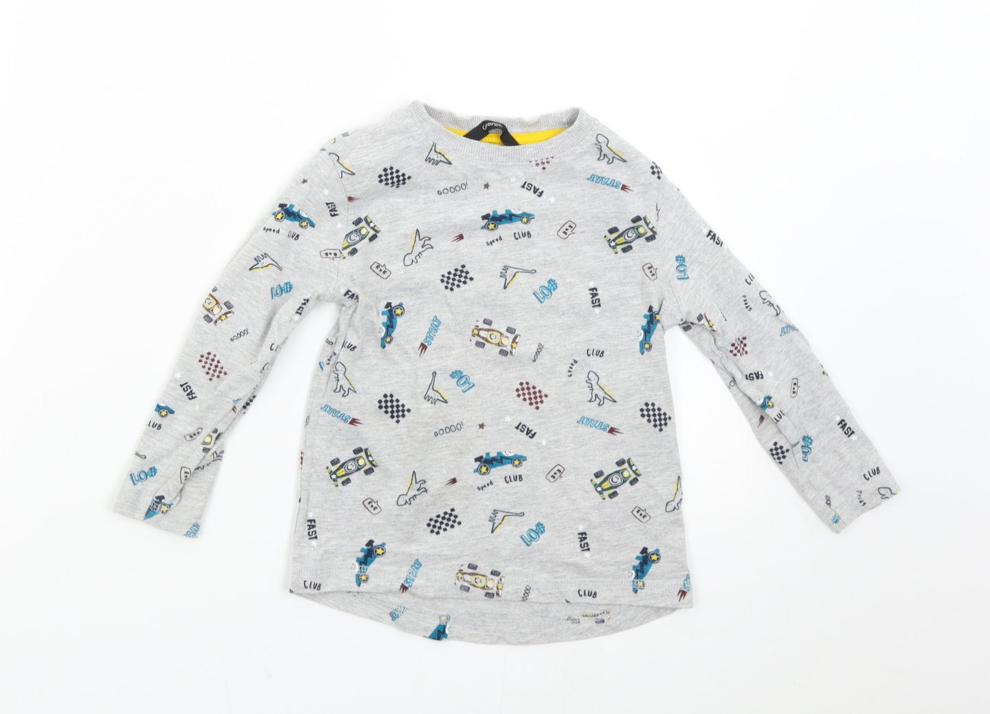 George Boys Grey   Basic T-Shirt Size 2-3 Years