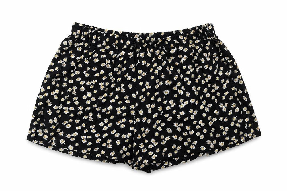 NEXT Girls Black Floral  Hot Pants Shorts Size 10 Years