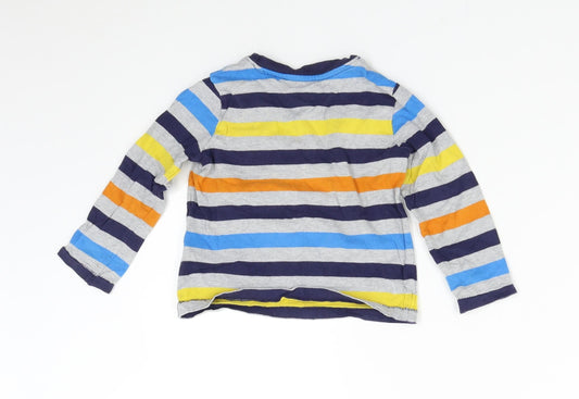 Nutmeg Baby Multicoloured Striped  Basic T-Shirt Size 12-18 Months