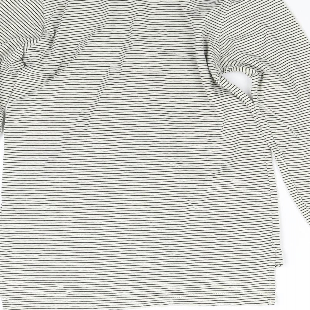 NEXT Girls Multicoloured Striped  Basic T-Shirt Size 9 Years