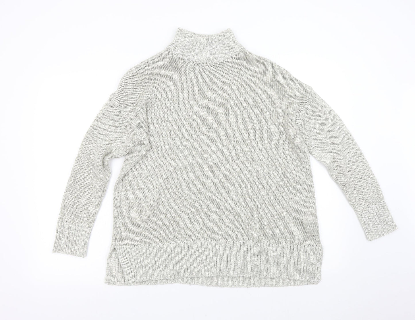 New Look Womens Grey  Knit Pullover Jumper Size M