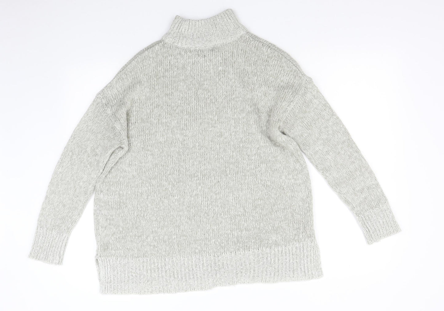 New Look Womens Grey  Knit Pullover Jumper Size M