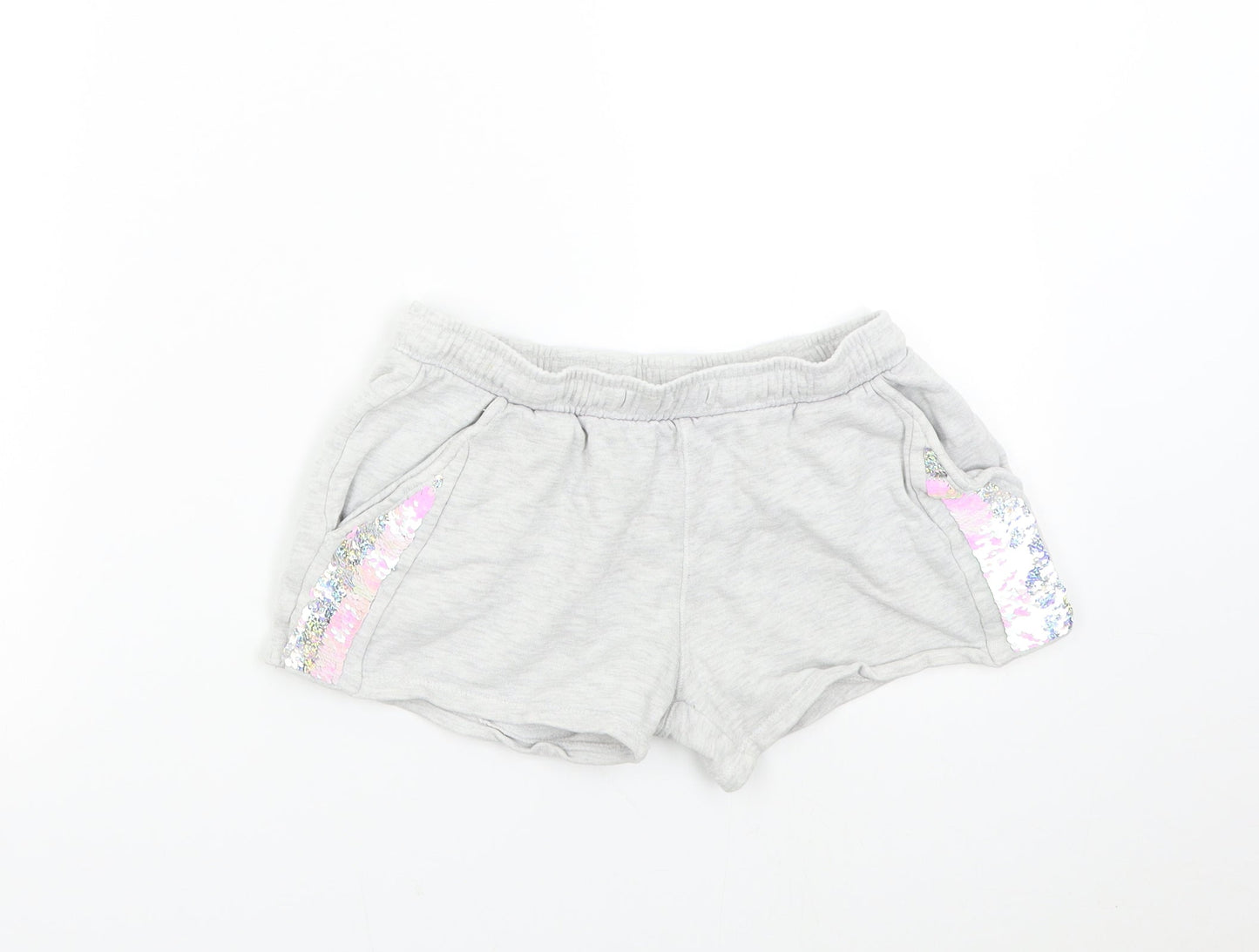 Nutmeg Girls Grey   Hot Pants Shorts Size 11-12 Years