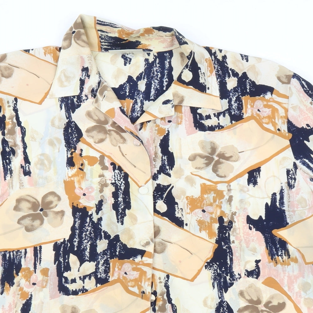 sky fashion Womens Multicoloured Floral  Basic Blouse Size 16