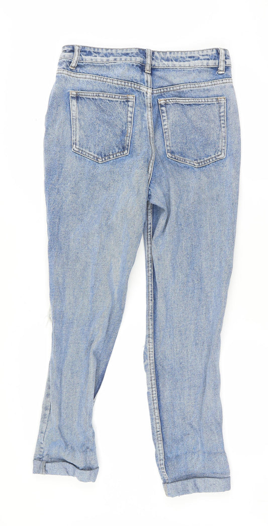 Boohoo Womens Blue   Straight Jeans Size 10 L26 in
