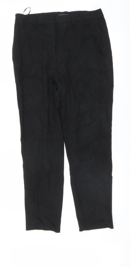 Marks and Spencer Womens Black   Trousers  Size 14 L28.5 in