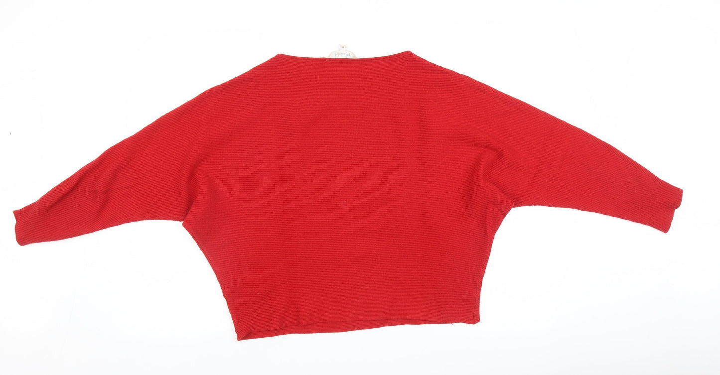 Principles Womens Red   Pullover Jumper Size M