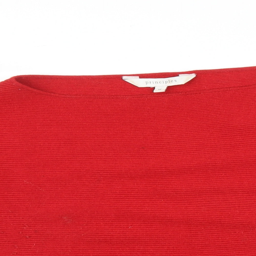 Principles Womens Red   Pullover Jumper Size M