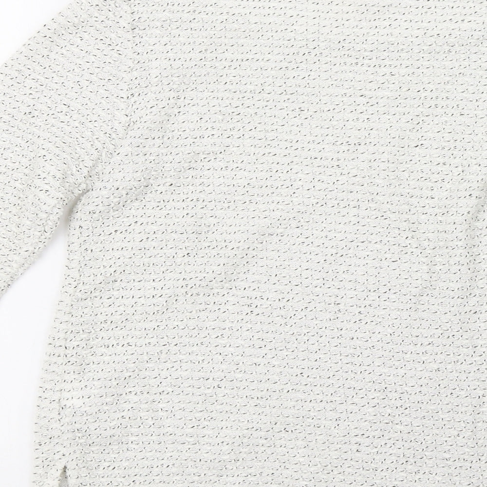 H&M Womens White   Pullover Sweatshirt Size XS