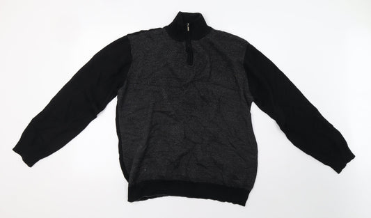 Matalan Mens Black   Full Zip Sweatshirt Size L