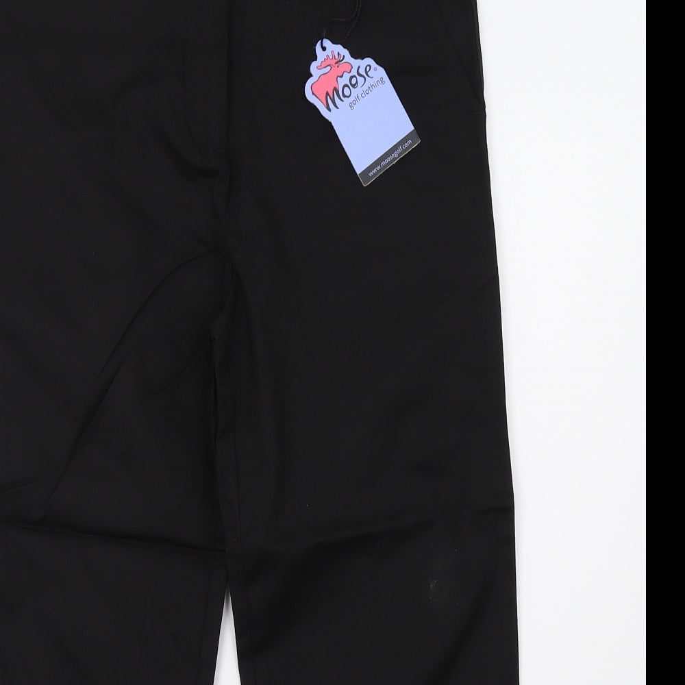 moose Womens Black   Trousers  Size 12 L26 in