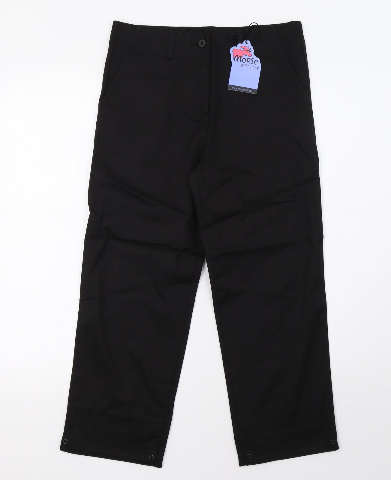 moose Womens Black   Trousers  Size 10 L26 in