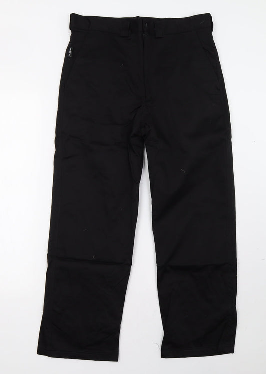 moose Womens Black   Trousers  Size 34 L29 in