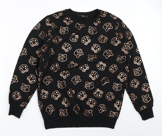 George Womens Black   Pullover Sweatshirt Size S