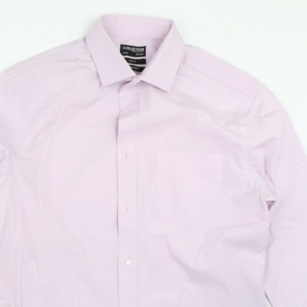 Debenhams Mens Purple    Button-Up Size 15.5