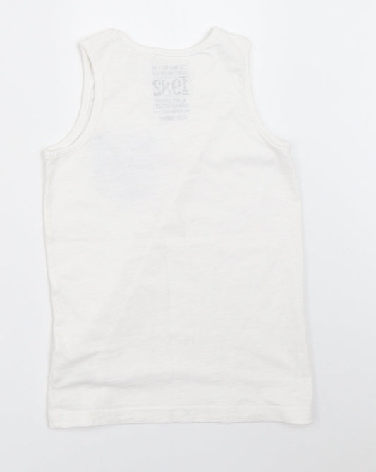 NEXT Boys White   Basic Tank Size 7 Years