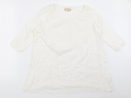 Southern Cotton Womens White   Basic Blouse Size 42