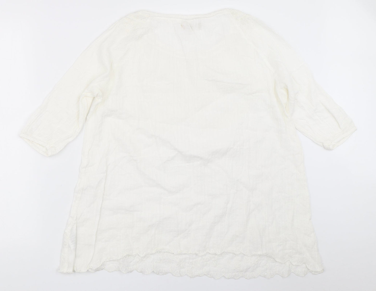 Southern Cotton Womens White   Basic Blouse Size 42