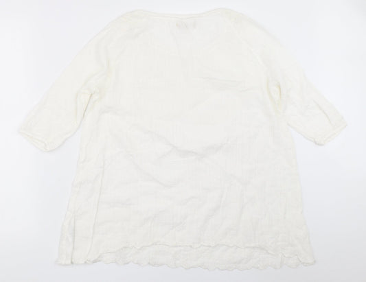 Southern Cotton Womens White   Basic Blouse Size 42