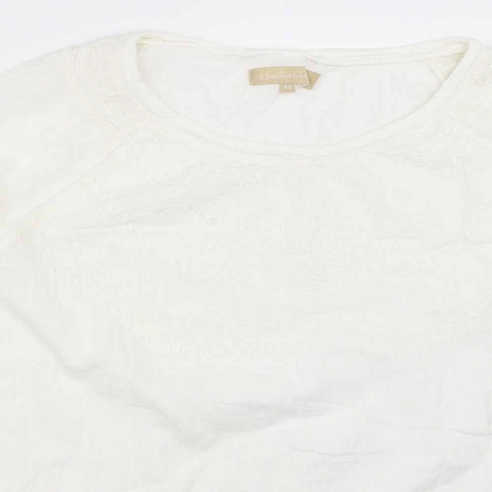 Southern Cotton Womens White   Basic Blouse Size 42