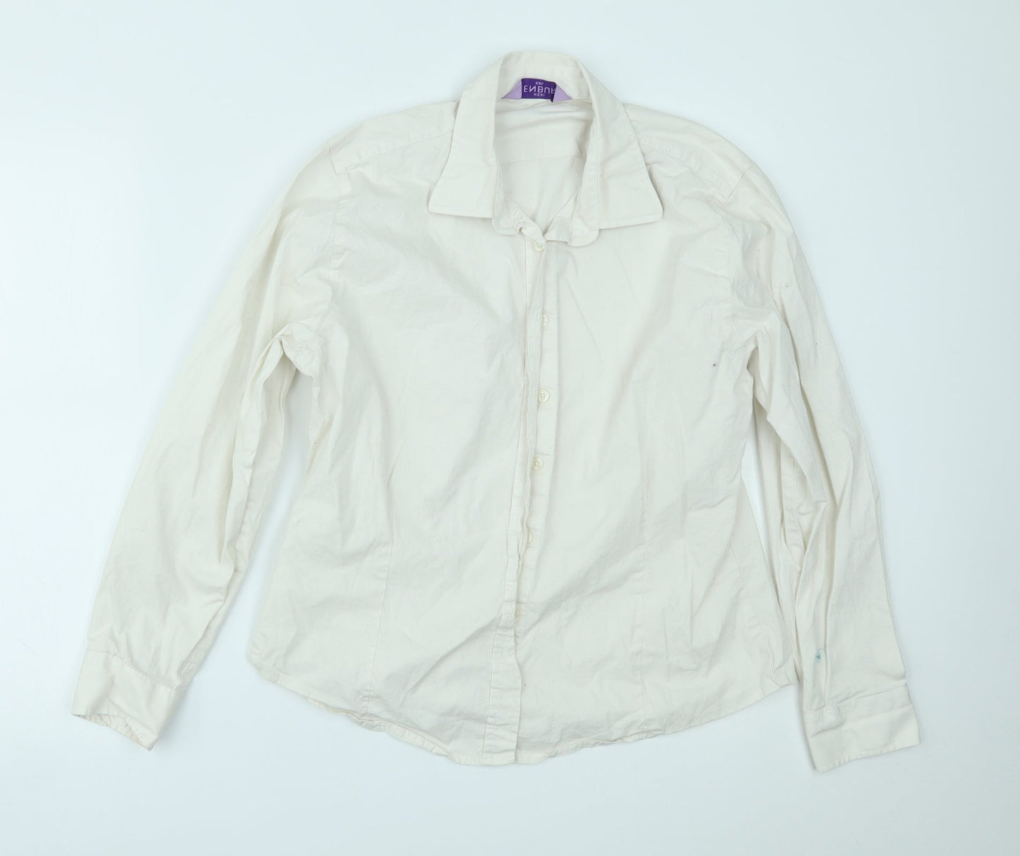 Henbury Womens White   Basic Button-Up Size 2XL