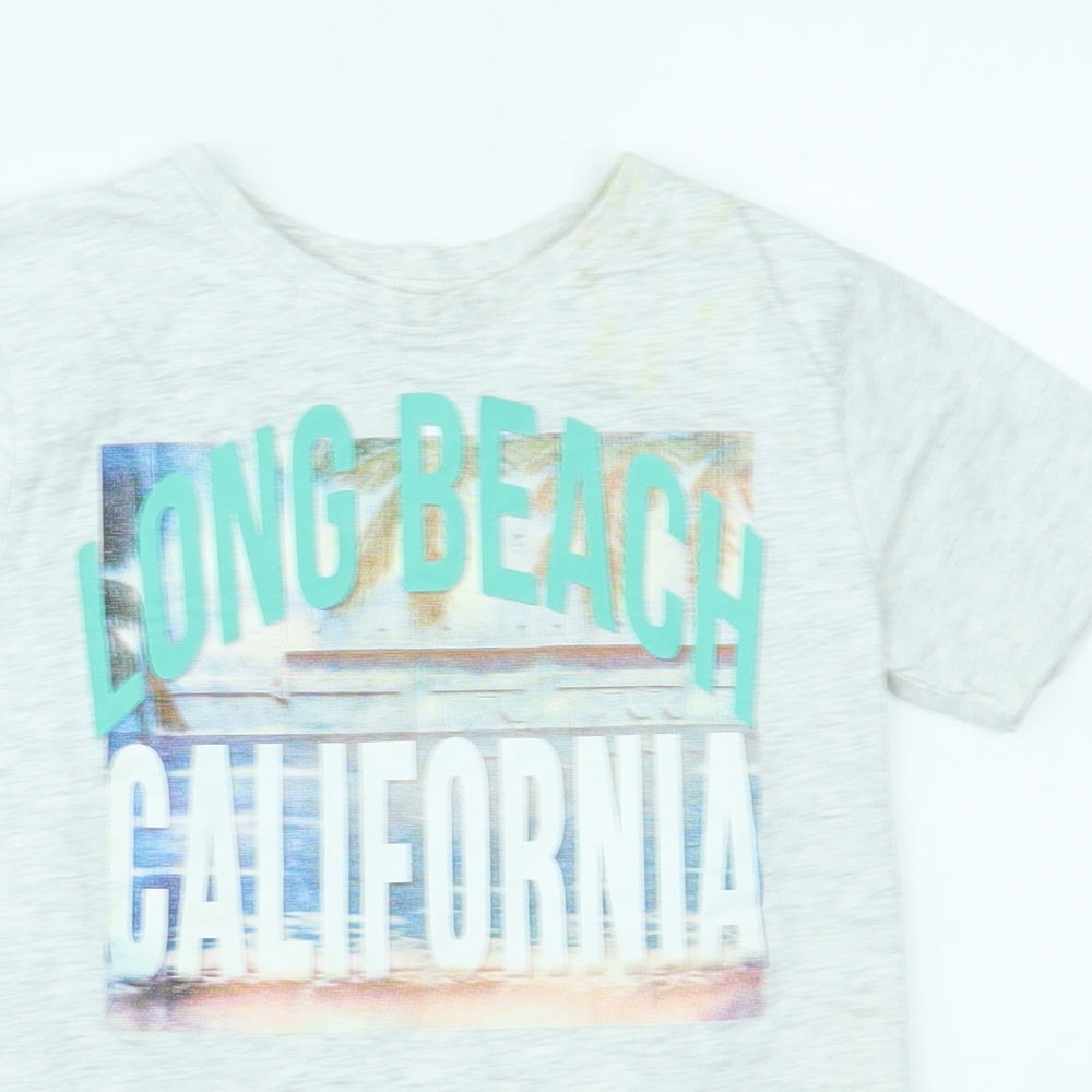 Primark Girls Grey   Basic T-Shirt Size 6-7 Years