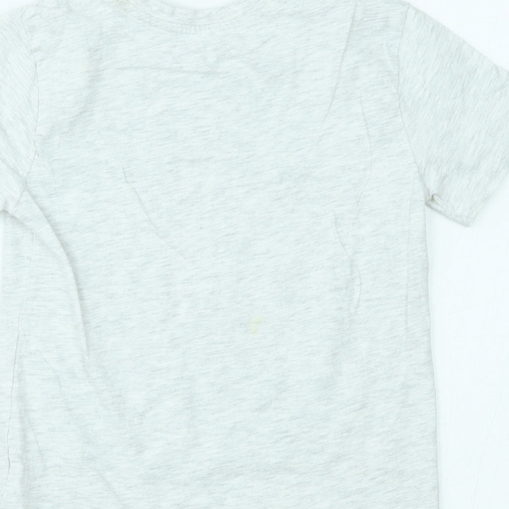 Primark Girls Grey   Basic T-Shirt Size 6-7 Years