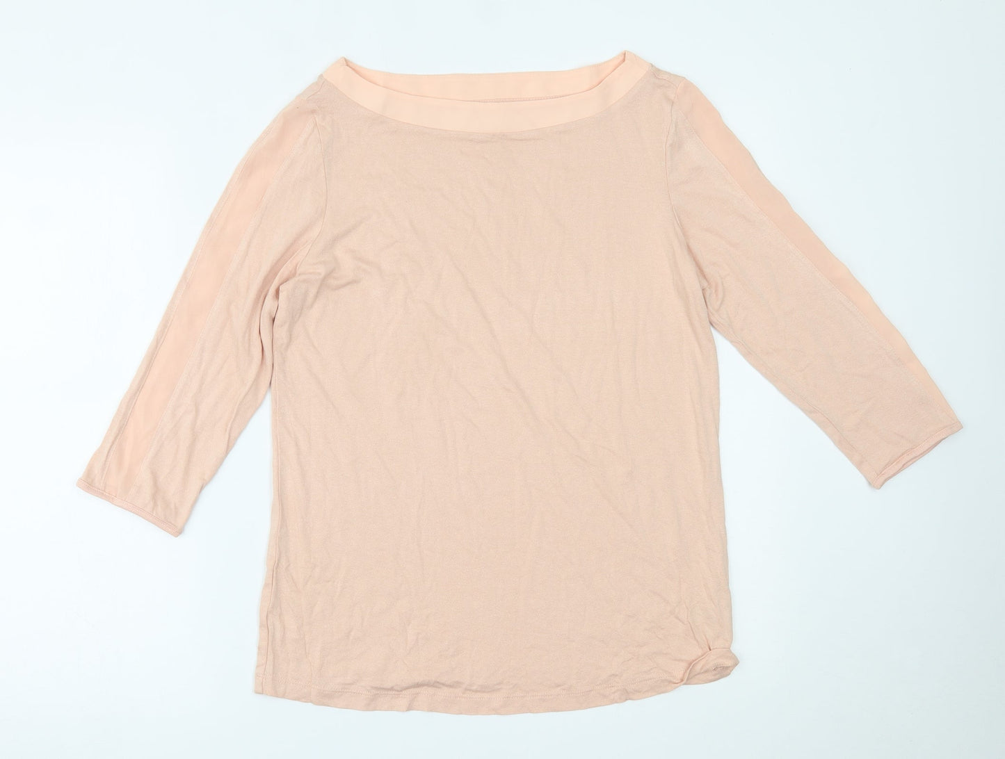 Preworn Womens Pink   Basic Blouse Size 14