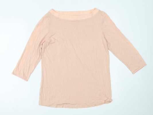 Preworn Womens Pink   Basic Blouse Size 14